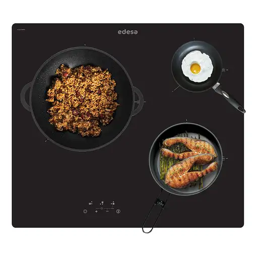 Edesa EVT-6328 R Negro Integrado 59 cm Cerámico 3 zona(s)