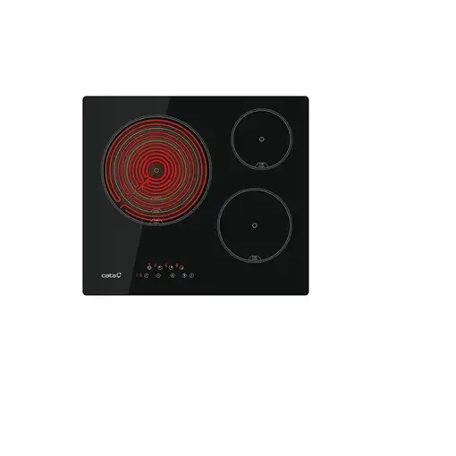 CATA TT 6003 Negro Integrado 59 cm Cerámico 3 zona(s)