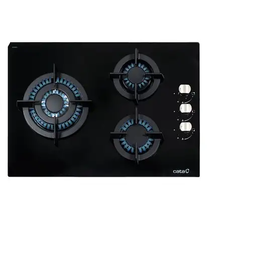CATA CCI 5003 BK Negro Integrado 59 cm Encimera de gas 3 zona(s)