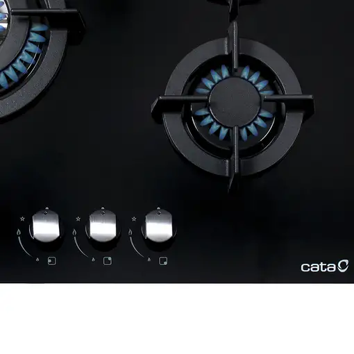 CATA CCI 6021 BK Negro Integrado 59 cm Encimera de gas 3 zona(s)
