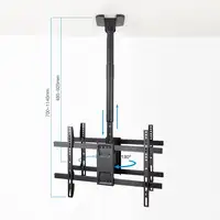 TooQ Soporte de Techo para 2 Pantallas 43"-86", Negro