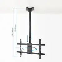 TooQ Soporte de Techo para Pantallas 43\-86\, Negro
