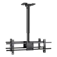 TooQ Soporte de Techo para 2 Pantallas 43"-86", Negro