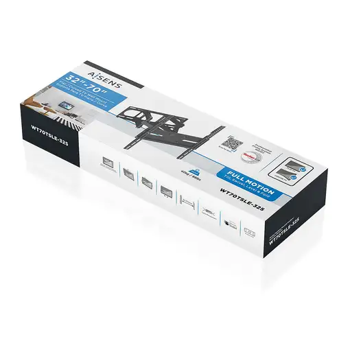 AISENS Soporte eco giratorio, inclinable y nivelable para monitor/TV 40kg de 32-70