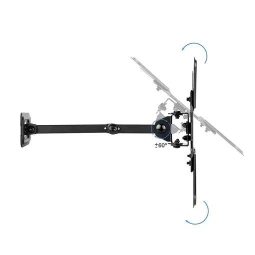 TooQ Soporte de Pared para Pantallas 13\-43\, Negro