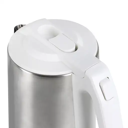 JATA JEHA1723 tetera eléctrica 2 L 1500 W Acero inoxidable, Blanco