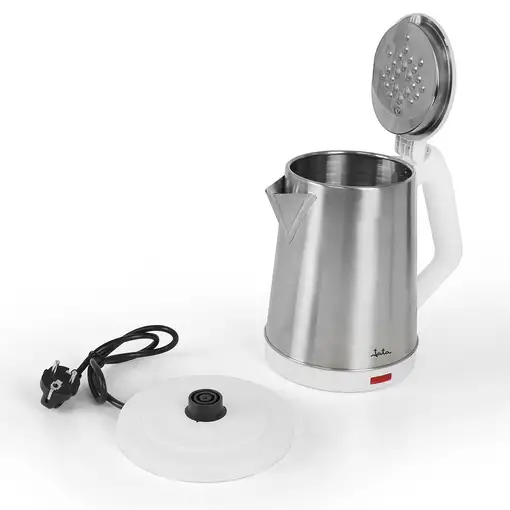 JATA JEHA1723 tetera eléctrica 2 L 1500 W Acero inoxidable, Blanco
