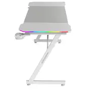 Mars Gaming MGD-X140RGB, Mesa Gaming Ergonómica, Iluminación ARGB con Mando, Fibra