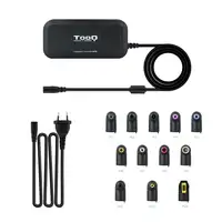 TooQ TQLC-90BS02AT adaptador e inversor de corriente Interior 90 W Negro