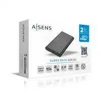AISENS Caja Externa 2,5" ASE-2525B 9.5mm SATA a USB 3.0/USB3.1 Gen1, Negra