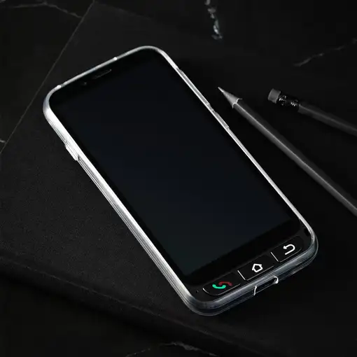 SPC Zeus 4G Pro – Smartphone para mayores, menú XL, botón SOS, base carga, carcasa
