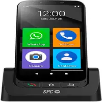 SPC Zeus 4G Pro – Smartphone para mayores, menú XL, botón SOS, base carga, carcasa