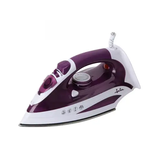 Plancha de vapor JATA PL225 con suela de acero inoxidable. Vapor vertical. 2200 W