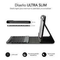 Funda para Tablet Con Teclado Bluetooth Keytab Pro Bluetooth 9.6\a 10.8\  Negro
