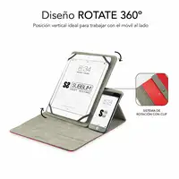 Funda Tablet Universal Rotate 360 Executive Case 9.6\11\  Rojo