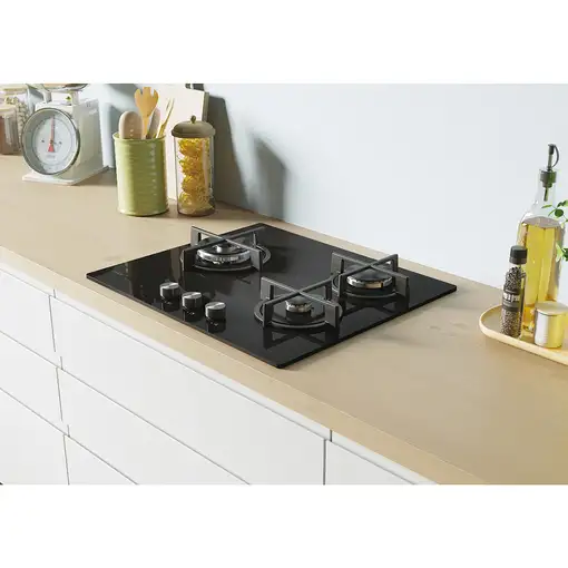 Candy Moderna CSG63B4PB Negro Integrado 56 cm Encimera de gas 3 zona(s)