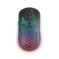Mars Gaming MMW3, Ratón Gaming Inalámbrico, RGB Flow, Ultraligero 79g, 3200DPI, Ne