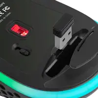 Mars Gaming MMW3, Ratón Gaming Inalámbrico, RGB Flow, Ultraligero 79g, 3200DPI, Ne
