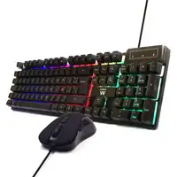 Ewent PL3201 teclado Ratón incluido Juego USB QWERTY Español Negro