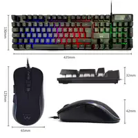 Ewent PL3201 teclado Ratón incluido Juego USB QWERTY Español Negro