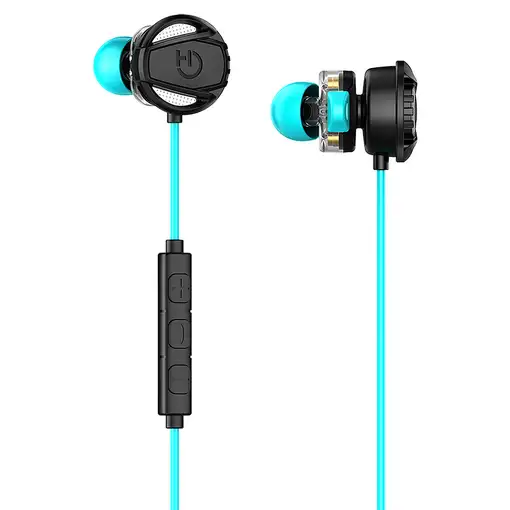 Hiditec Taiko Auriculares Alámbrico Dentro de oído Juego Negro, Turquesa