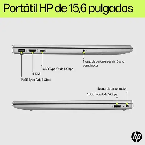 HP 15-fd0011ns Intel® Core™ i7 i7-1355U Portátil 39,6 cm (15.6\) Full HD 16 GB DDR