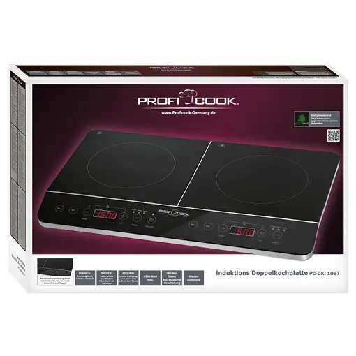 ProfiCook PC-DKI 1067 Negro Encimera 60.5 cm Con placa de inducción 2 zona(s)