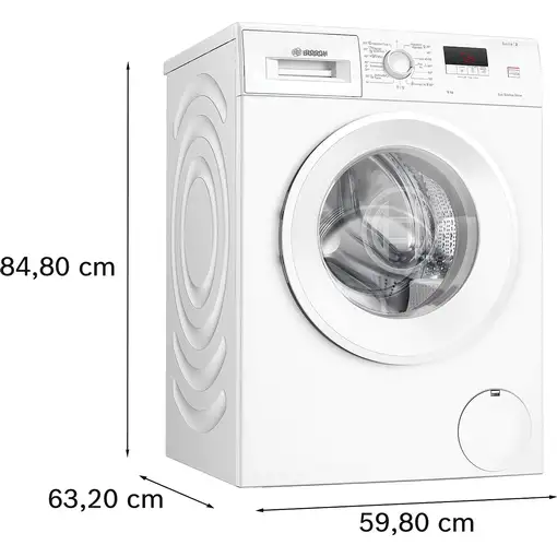 Bosch Serie 2 WGE03200EP lavadora Carga frontal 8 kg 1200 RPM Blanco
