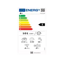 LG F1P1CY2W lavadora Carga frontal 17 kg 1100 RPM Blanco