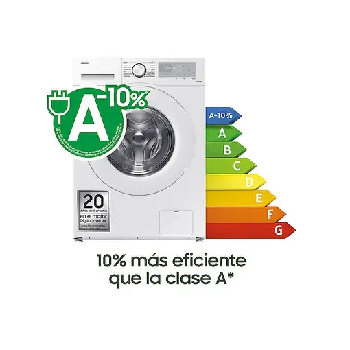 Samsung WW90CGC04DTH lavadora Carga frontal 9 kg 1400 RPM Blanco