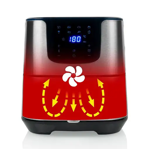 Princess 182060 Sencillo 5,5 L Independiente 1700 W Freidora de aire caliente Plat