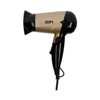 EDM 07634 secador 1000 W Negro, Oro