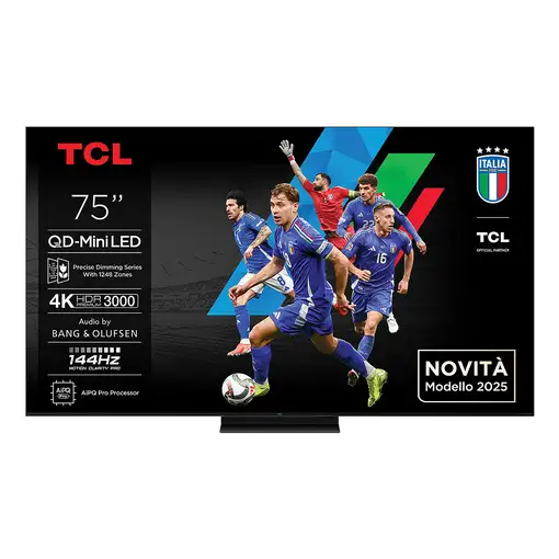 TCL 75C7K Televisor 190,5 cm (75\) 4K Ultra HD Smart TV Wifi Metálico 3000 cd / m²