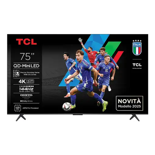 TCL C6K 75C6K Televisor 190,5 cm (75\) 4K Ultra HD Smart TV Wifi Metálico