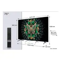 TCL C6K 75C6K Televisor 190,5 cm (75\) 4K Ultra HD Smart TV Wifi Metálico
