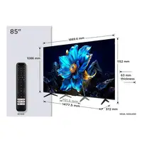 TCL P7K 85P7K Televisor 2,16 m (85\) 4K Ultra HD Smart TV Wifi Metálico 450 cd / m