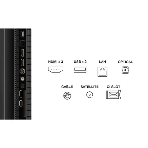 TCL P7K 85P7K Televisor 2,16 m (85\) 4K Ultra HD Smart TV Wifi Metálico 450 cd / m