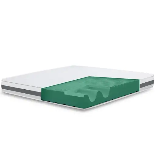 The White Stone Colchón Basic Matrimonial K.Size 210x210 Memory|H25 cm|M. in Italy