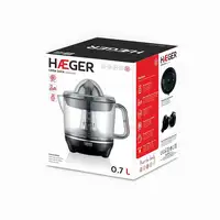 Haeger CJ-025.006A exprimidor Licuadora centrífuga 25 W Negro