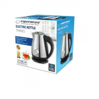 Esperanza EKK029 tetera eléctrica 1,7 L 2200 W Negro, Acero