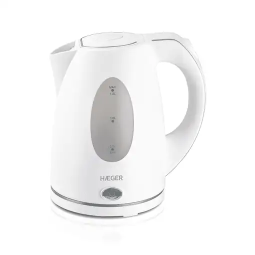 Haeger EK-15W.026A tetera eléctrica 1,5 L 2200 W Blanco