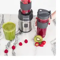 H.Koenig SMOO9 0,57 L Licuadora de vaso 300 W Negro, Acero inoxidable, Transparent