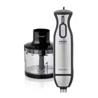 Haeger HB-10C.019A licuadora Batidora de inmersión 1000 W Negro, Acero inoxidable,