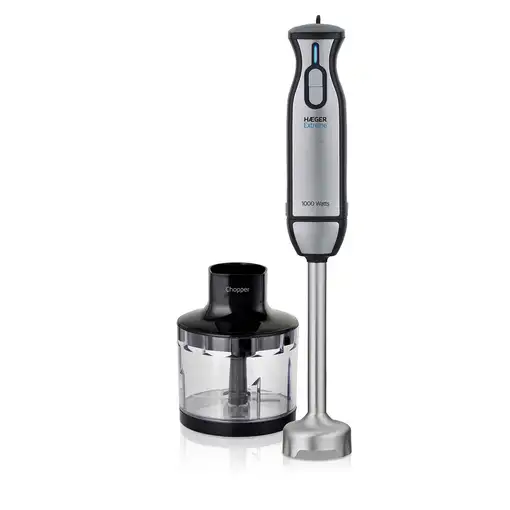 Haeger HB-10C.019A licuadora Batidora de inmersión 1000 W Negro, Acero inoxidable,
