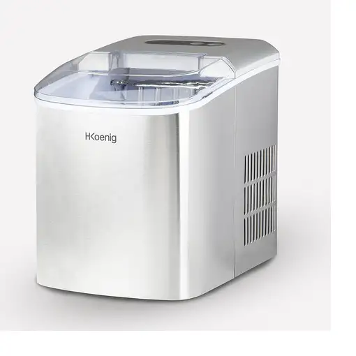 H.Koenig KB14 Máquina para hacer cubitos de hielo portátil 12 kg/24h 120 W Plata