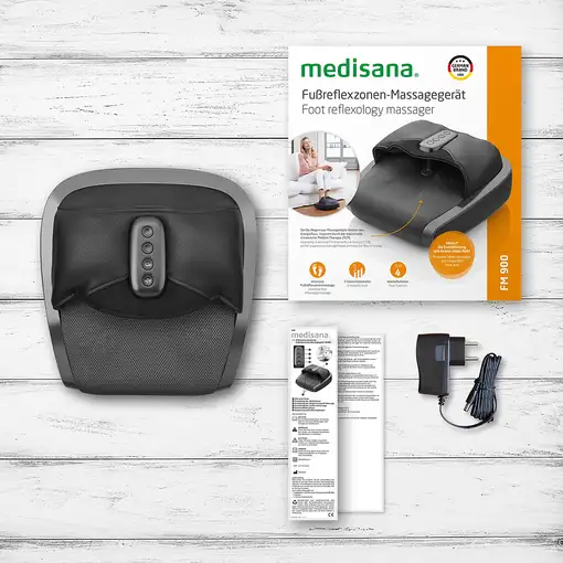 Medisana FM 900 masajeador Pie Negro, Gris