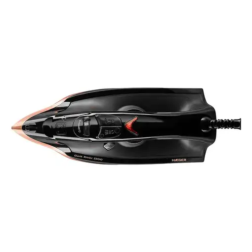 Haeger SI-220.015A plancha Plancha a vapor Suela de acero inoxidable 2200 W Negro