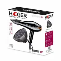 Haeger TURBO DRYER secador 1800 W Negro, Oro