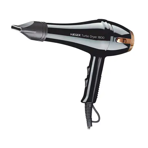 Haeger TURBO DRYER secador 1800 W Negro, Oro
