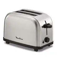 Moulinex LT330D tostadora 6 2 rebanada(s) 700 W Acero inoxidable